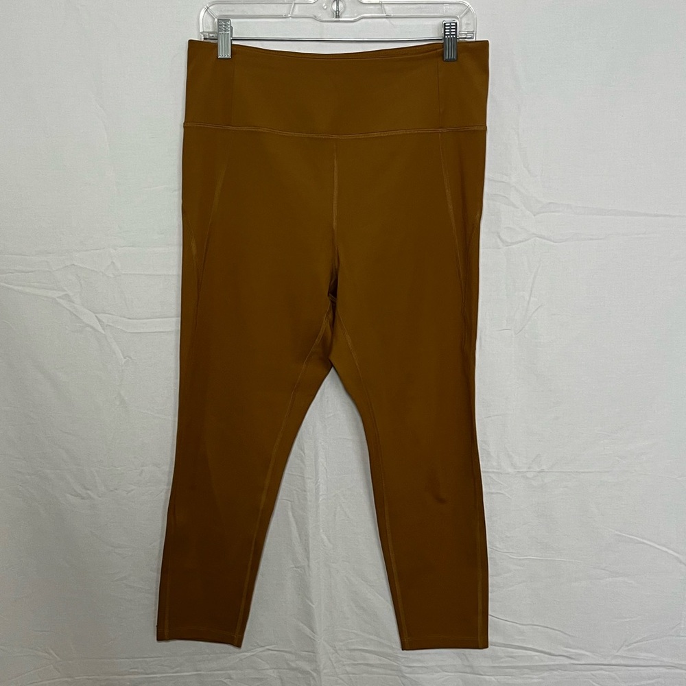 Girlfriend Collective Compressive High Rise Leggings 23 3/4" XL in Saddle